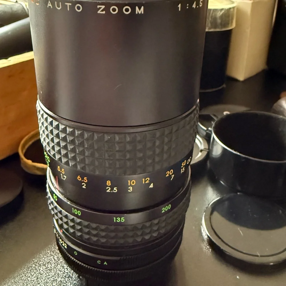 Black Auto Zoom Lens